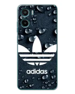 Чехол для Motorola Moto G05 с картинкой «Adidas Trefoil Blue»