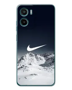 Чехол для Motorola Moto G05 с картинкой «Nike — зимние горы» Чехол для Motorola Moto G05 с картинкой «Nike — зимние горы»