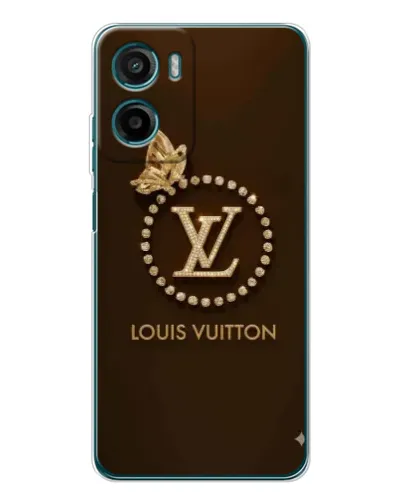 Чехол для Motorola Moto G05 с картинкой «LV — золотая печать»