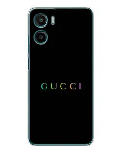 Чехол для Motorola Moto G05 с картинкой «Gucci — неоновый минимализм»