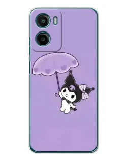 Чехол для Motorola Moto G05 с картинкой «Kuromi с зонтиком»
