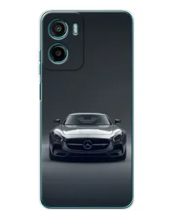 Чехол для Motorola Moto G05 с картинкой «Mercedes на черном»