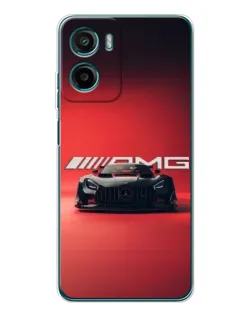 Чехол для Motorola Moto G05 с картинкой «Mercedes AMG — красная линия»