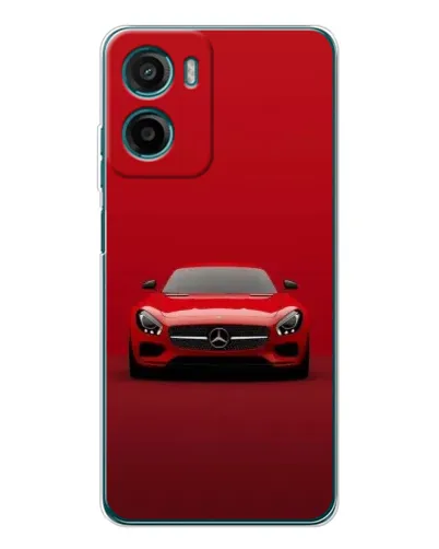 Чехол для Motorola Moto G05 с картинкой «Красный Mercedes AMG»