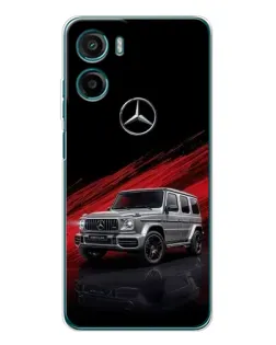 Чехол для Motorola Moto G05 с картинкой «Mercedes G-Class красный»