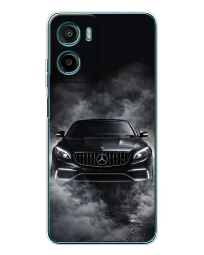 Чехол для Motorola Moto G05 с картинкой «Mercedes в дыму»