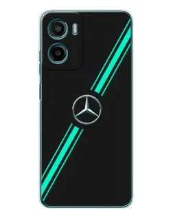 Чехол для Motorola Moto G05 с картинкой «Спортивные линии Mercedes»