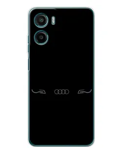 Чехол для Motorola Moto G05 с картинкой «Audi — световой подпись»