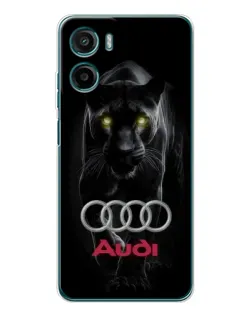 Чехол для Motorola Moto G05 с картинкой «Пантера и Audi»