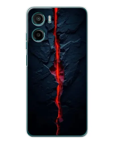 Чехол для Motorola Moto G05 с картинкой «Kрасная лавовая трещина» Чехол для Motorola Moto G05 с картинкой «Kрасная лавовая трещина»