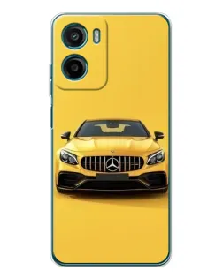Чехол для Motorola Moto G06 Power с картинкой «Желтый Mercedes GT»