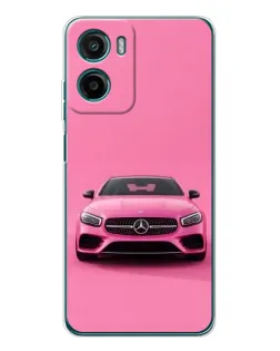 Чехол для Motorola Moto G06 Power с картинкой «Розовый Mercedes AMG»