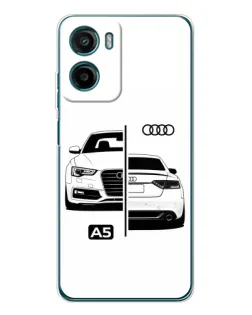 Чехол для Motorola Moto G06 Power с картинкой «Audi — контрастный дизайн» Чехол для Motorola Moto G06 Power с картинкой «Audi — контрастный дизайн»