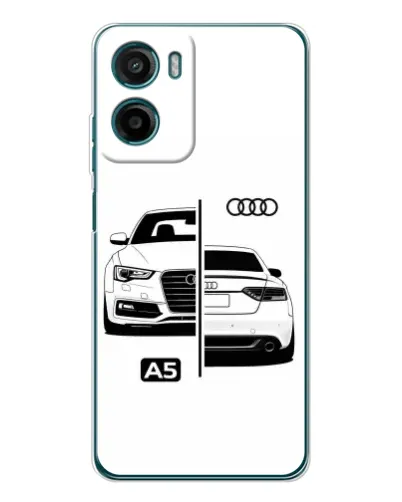 Чехол для Motorola Moto G06 Power с картинкой «Audi — контрастный дизайн» Чехол для Motorola Moto G06 Power с картинкой «Audi — контрастный дизайн»