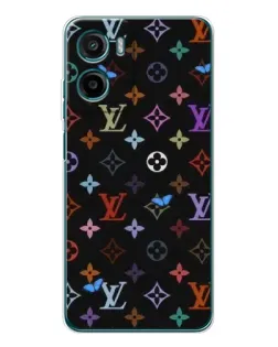 Чехол для Motorola Moto G06 с картинкой «Цветная монограмма LV»
