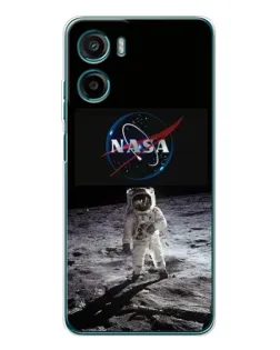 Чехол для Motorola Moto G06 с картинкой «Астронавт на Луне»