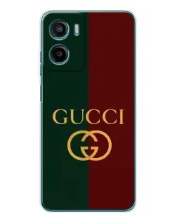 Чехол для Motorola Moto G06 с картинкой «Gucci — темно-зеленый градиент»