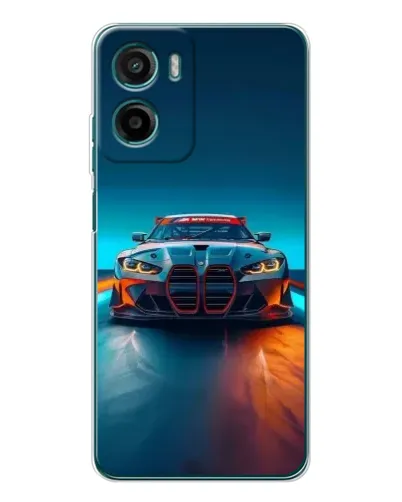 Чехол для Motorola Moto G06 с картинкой «BMW — огни неона» Чехол для Motorola Moto G06 с картинкой «BMW — огни неона»