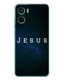 Чехол для Motorola Moto G06 с картинкой «Звездное небо Jesus»