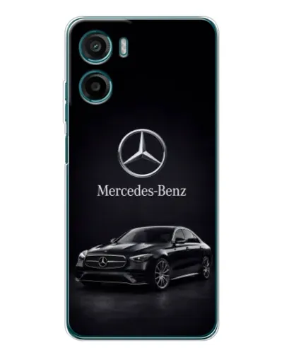 Чехол для Motorola Moto G06 с картинкой «Mercedes — решетка радиатора»