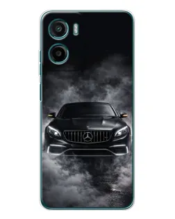 Чехол для Motorola Moto G06 с картинкой «Mercedes в дыму»