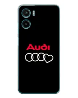 Чехол для Motorola Moto G06 с картинкой «Логотип Audi Heart»
