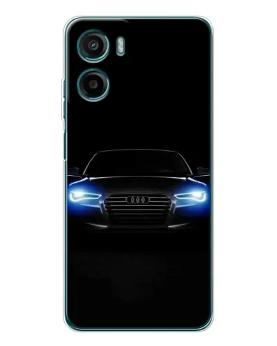 Чехол для Motorola Moto G06 с картинкой «Audi в неоне»