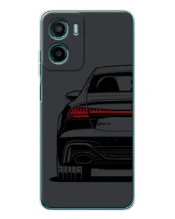 Чехол для Motorola Moto G06 с картинкой «Задняя часть Audi — арт»