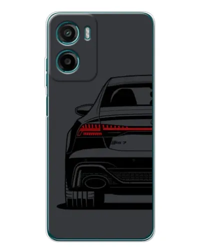 Чехол для Motorola Moto G06 с картинкой «Задняя часть Audi — арт»