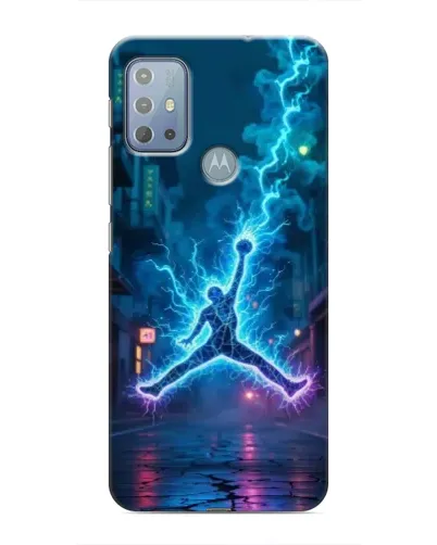 Чехол для Motorola MOTO G10 с картинкой «Jordan Gold Jumpman»