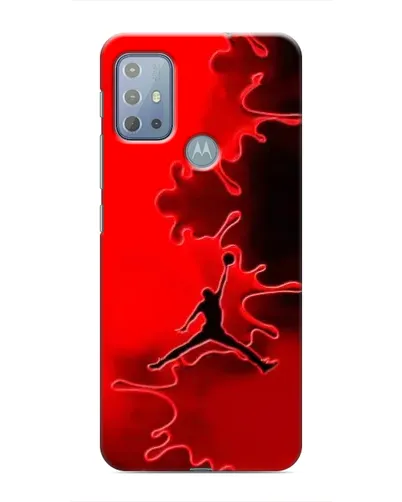 Чехол для Motorola MOTO G10 с картинкой «Jordan Red Smoke»