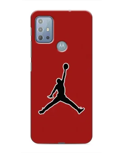 Чехол для Motorola MOTO G10 с картинкой «Jordan Red Back»