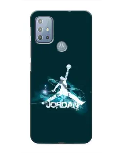 Чехол для Motorola MOTO G10 с картинкой «Jordan Blue Fire» Чехол для Motorola MOTO G10 с картинкой «Jordan Blue Fire»