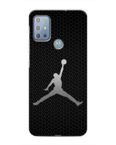 Чехол для Motorola MOTO G10 с картинкой «Jordan Dark Carbon»