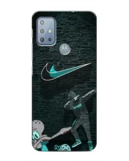 Чехол для Motorola MOTO G10 с картинкой «Спортивный арт Nike» Чехол для Motorola MOTO G10 с картинкой «Спортивный арт Nike»