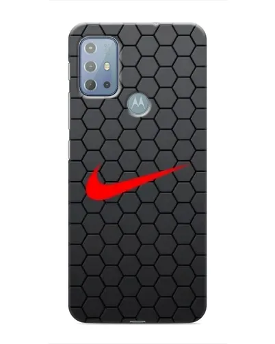 Чехол для Motorola MOTO G10 с картинкой «Nike — карбоновая сетка»