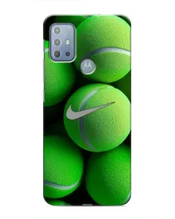 Чехол для Motorola MOTO G10 с картинкой «Теннисные мячи Найк»