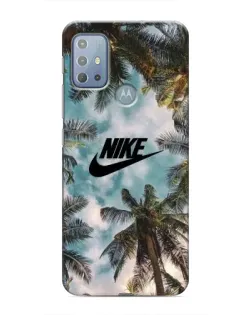 Чехол для Motorola MOTO G10 с картинкой «Тропический принт Nike»