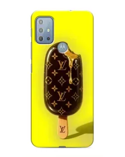 Чехол для Motorola MOTO G10 с картинкой «Мороженое от LV»