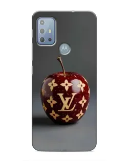 Чехол для Motorola MOTO G10 с картинкой «Красное яблоко LV»