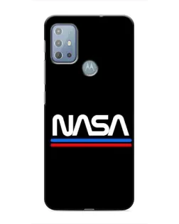 Чехол для Motorola MOTO G10 с картинкой «NASA — классика Red Blue» Чехол для Motorola MOTO G10 с картинкой «NASA — классика Red Blue»