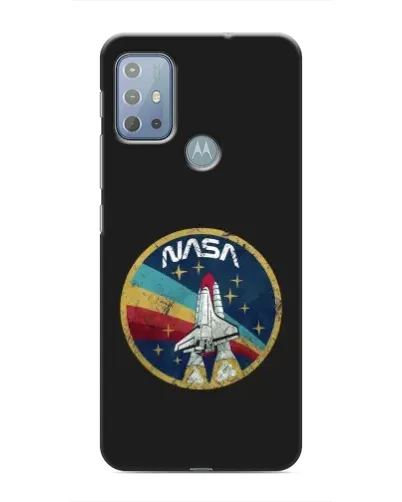 Чехол для Motorola MOTO G10 с картинкой «NASA — эмблема миссии»