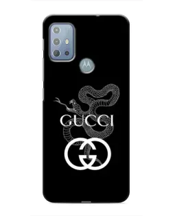 Чехол для Motorola MOTO G10 с картинкой «Gucci — серебряная змея»