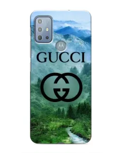 Чехол для Motorola MOTO G10 с картинкой «Gucci — горный пейзаж»