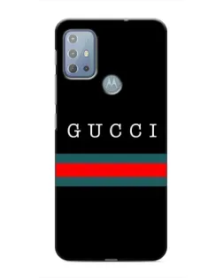 Чехол для Motorola MOTO G10 с картинкой «Gucci — красный пояс»