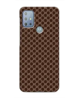 Чехол для Motorola MOTO G10 с картинкой «Gucci — шоколадная сетка»