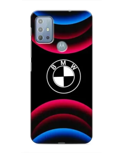 Чехол для Motorola MOTO G10 с картинкой «Логотип BMW и неоновые дуги» Чехол для Motorola MOTO G10 с картинкой «Логотип BMW и неоновые дуги»