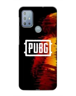 Чехол для Motorola MOTO G10 с картинкой «Яркий логотип PUBG»
