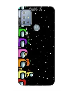 Чехол для Motorola MOTO G10 с картинкой «Команда Among Us»