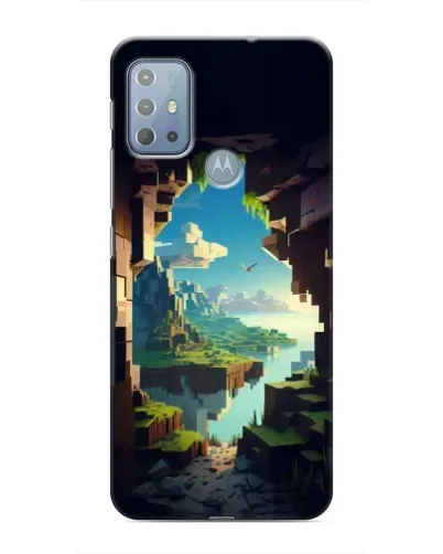 Чехол для Motorola MOTO G10 с картинкой «Вид из пещеры»